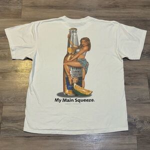 Vintage 1997 Corona Extra My Main Squeeze Graphic cotton Tshirt Mens size Large